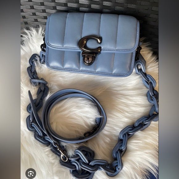 LEATHER COACH CHAIN STRAP - Picture 2 of 3